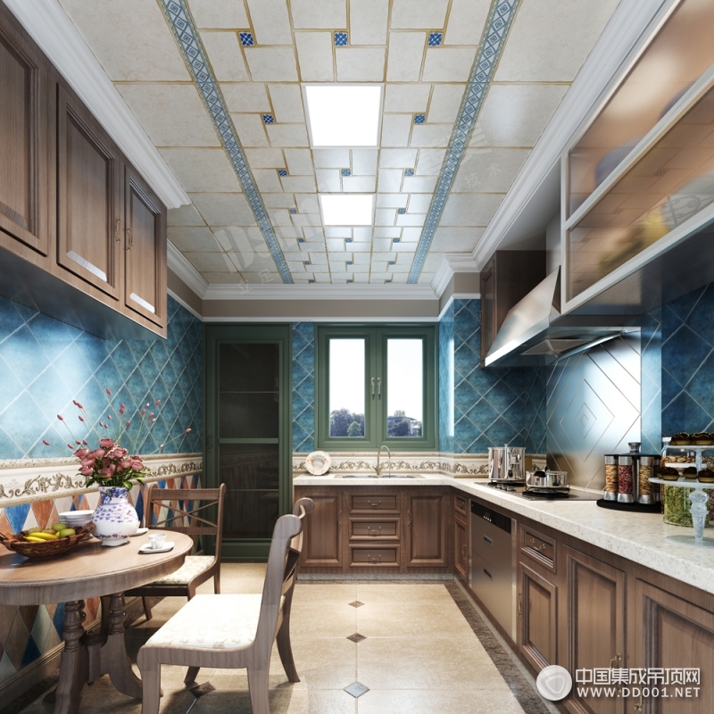 四款风格各异的厨房吊顶装修效果图，顶善美厨房吊顶案例