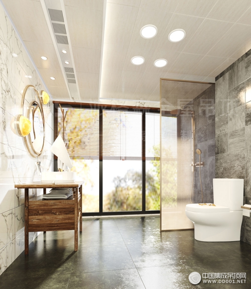 派格森浴室吊顶装修效果图，卫生间吊顶装修案例