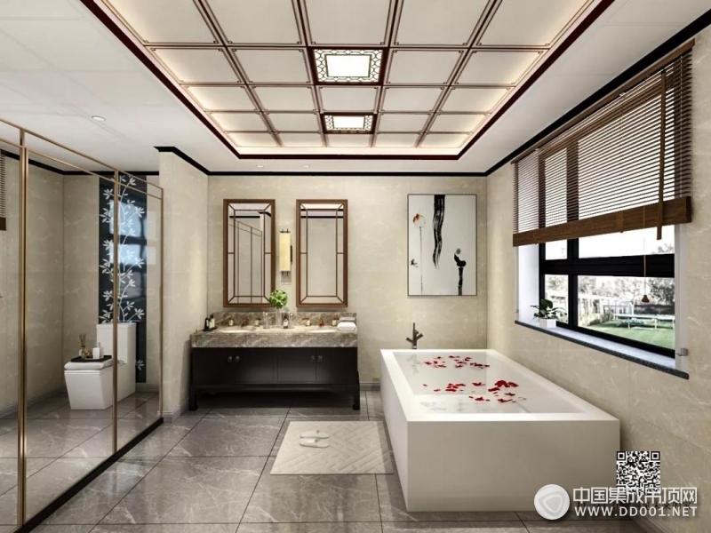索菲尼洛浴室吊顶四款风格展示，卫生间吊顶装修图