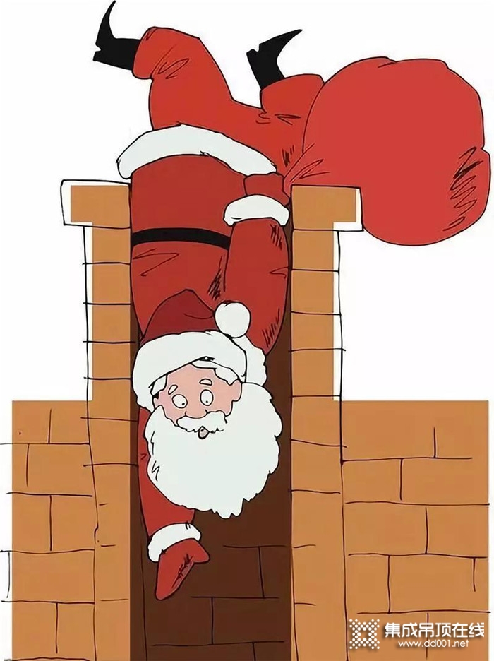 你有一份圣诞礼物请签收，品格高端顶墙没穿圣诞装的“圣诞老人”！