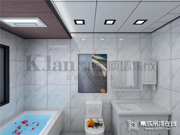 卫生间装修用凯兰集成大板，美观性和实用都有了